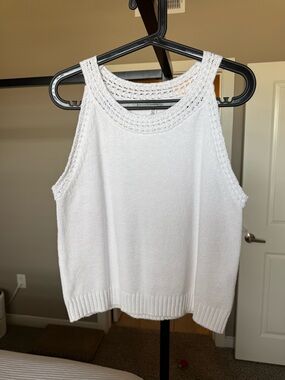 Splendid White Sweater Tank